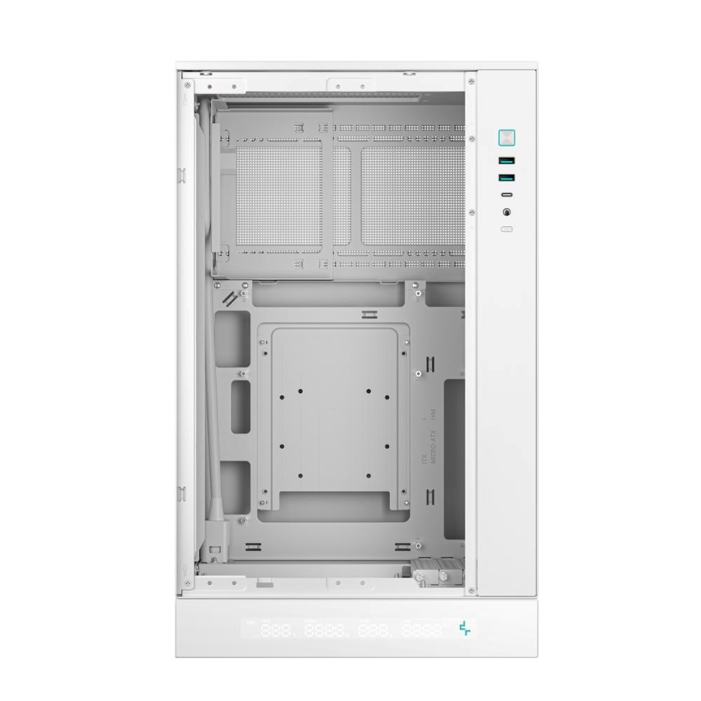 DEEPCOOL Case CH270 PLUS,  mATX,  Průhledná bočnice,  bílá4 