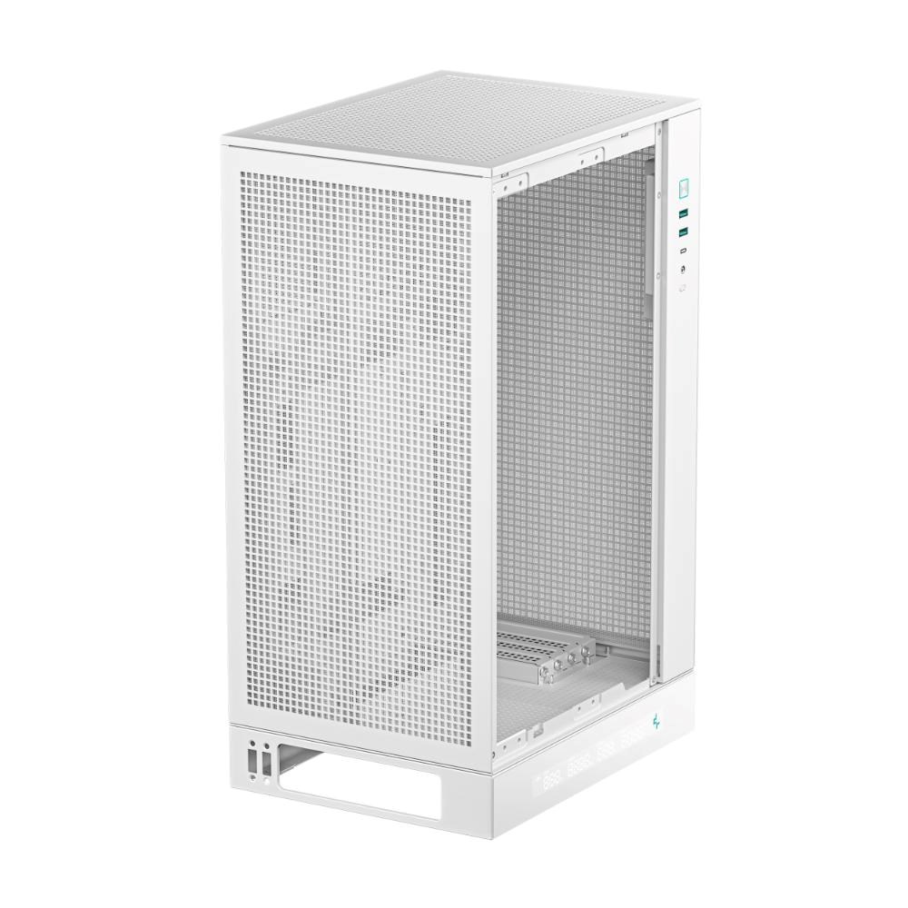 DEEPCOOL Case CH270 PLUS,  mATX,  Průhledná bočnice,  bílá6 