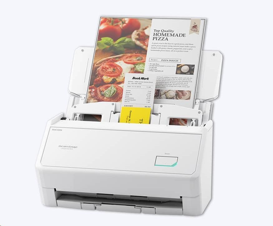 RICOH skener ScanSnap iX2400w A4,  color,  duples,  45ppm,  ADF 100,  USB 3.2,  Z: 36M,  (White)1 