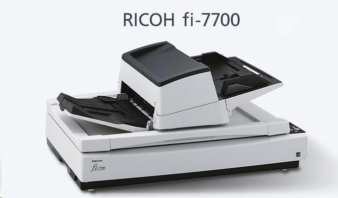 RICOH skener Fi-7700 A3,  color,  duplex,  100ppm v barvě 300dpi,  USB 3.1,  ADF 300 + ploché lože A3 (flatbed),  Z: 12M0 
