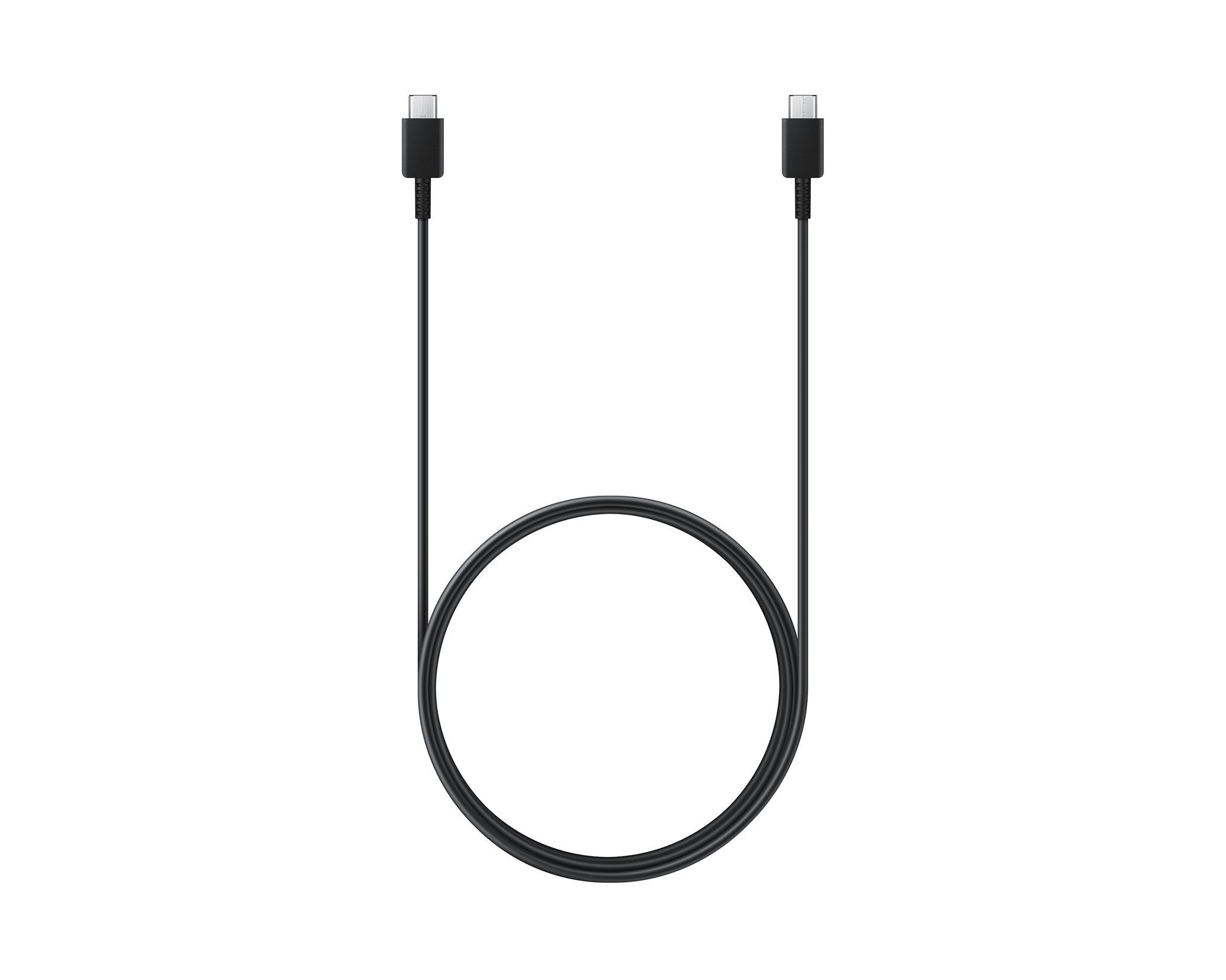 Cable Samsung EP-DX510 - USB cable black,  1.8 m - 24 pin USB-C (M) to 24 pin USB-C (M),  EU0 