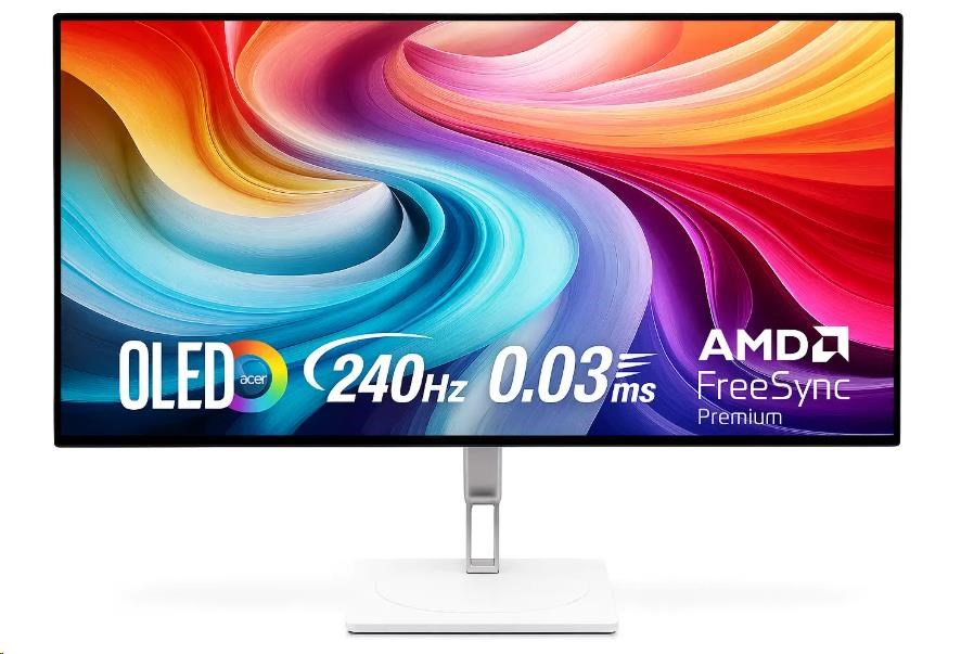 Acer/ CE270U X/ 26, 5"/ QD-OLED/ QHD/ 240Hz/ 0, 03ms/ Biela/ 2R