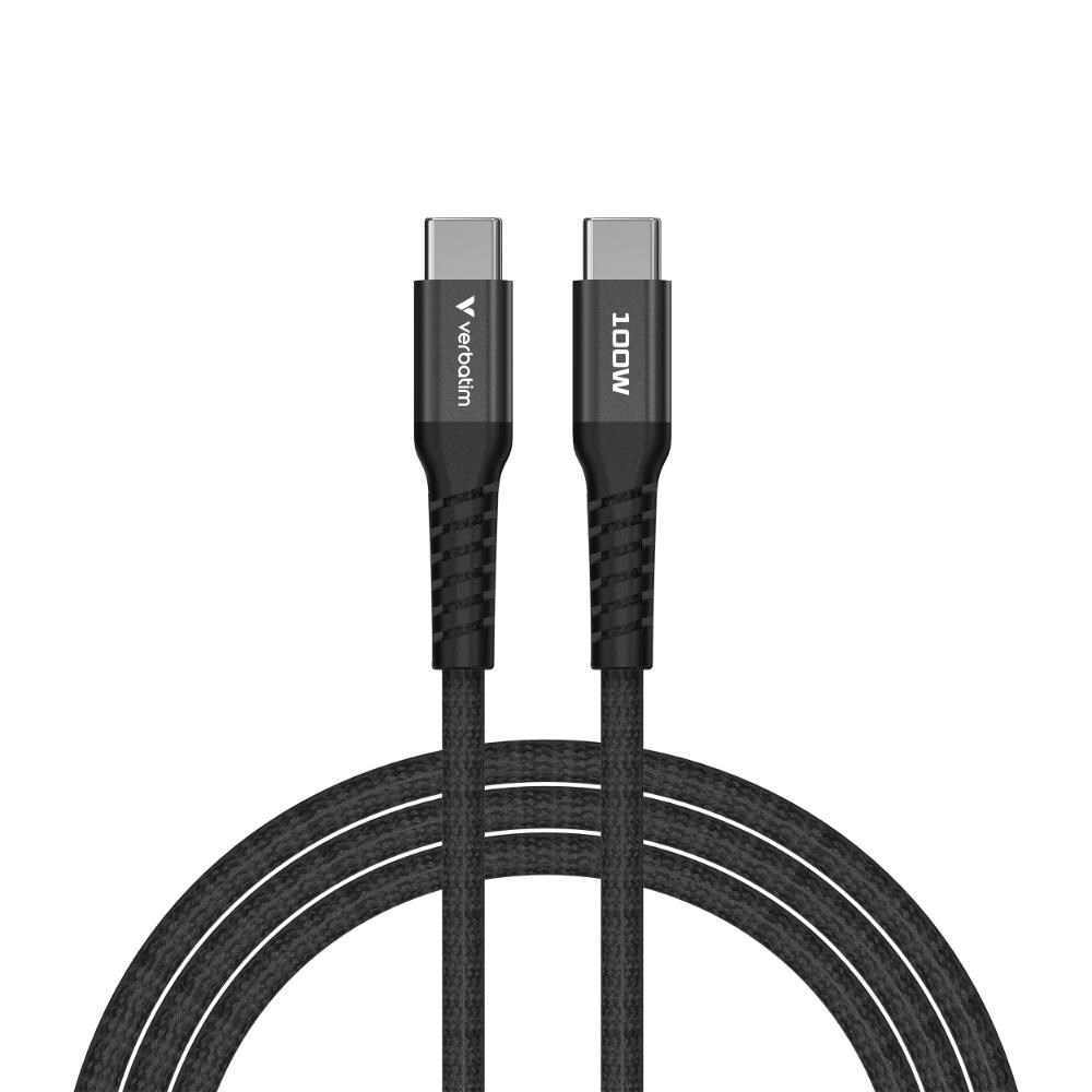 VERBATIM Kabel USB-C Sync & Charge,  100W,  Magnetický,  120cm,  černá1 