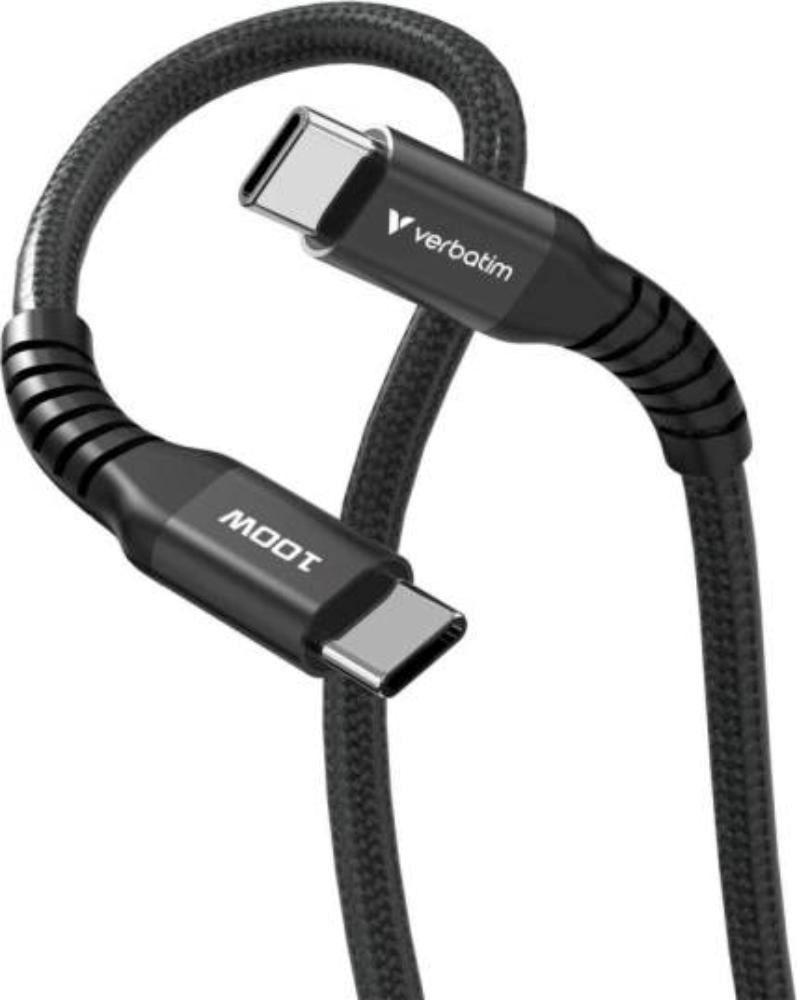 VERBATIM Kabel USB-C Sync & Charge,  100W,  Magnetický,  120cm,  černá3 