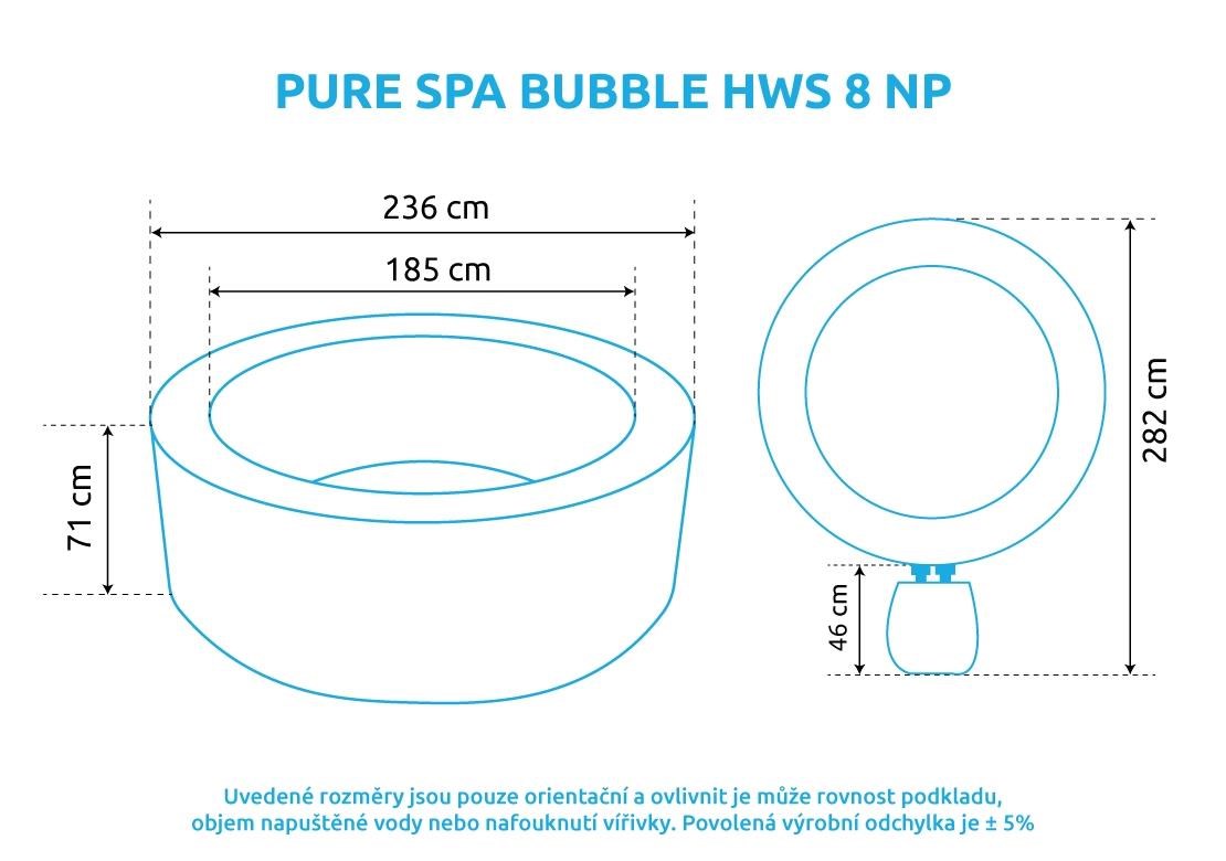 Intex Pure Spa Bubble HWS 8 NP vířivý bazén1 