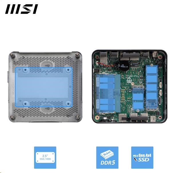 MSI PC Cubi NUC 1MG-419BEU,  Core 5 120U,  16GB,  N/ A,  N/ A,  No OS,  Black7 