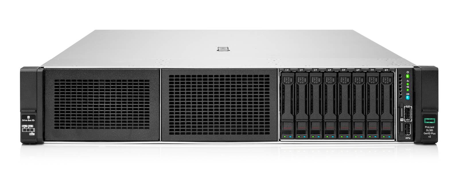 HPE PL DL385g10 Plus v2 Epyc 7252 (3.1/ 8C) 1x32G MR416i-a/ 4G 8SFF-BC ocp2x10G-T 1x800Wti P58452-421RENEW1 