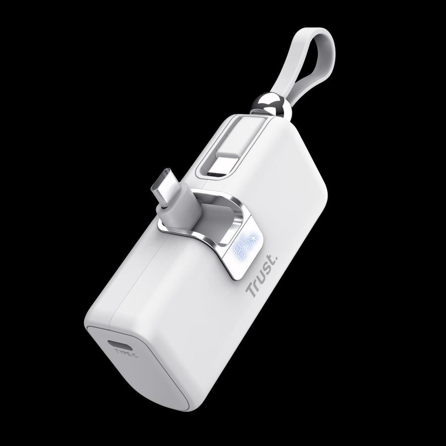 TRUST PACTO 5000 PD POCKET POWERBANK WHT