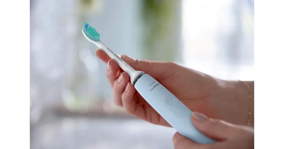 Philips Sonicare 2100 HX3651/ 12 sonický zubní kartáček,  světle modrý,  SmarTimer,  QuadPacer,  14denní výdrž3 