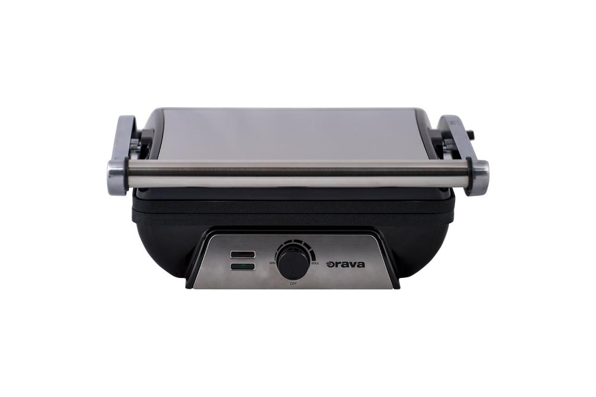 Orava Grillchef 4 elektrický kontaktní gril,  2000 W,  regulace teploty,  manuální ovládání,  tepelně izolovaná rukojeť5 