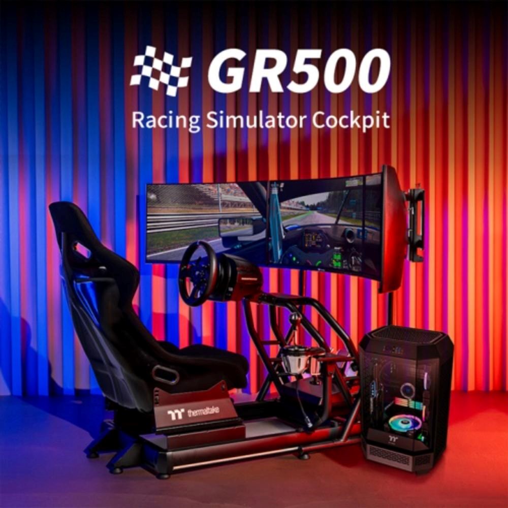 THERMALTAKE Závodní kokpit GR500 Racing Simulator Cockpit,  Černá0 