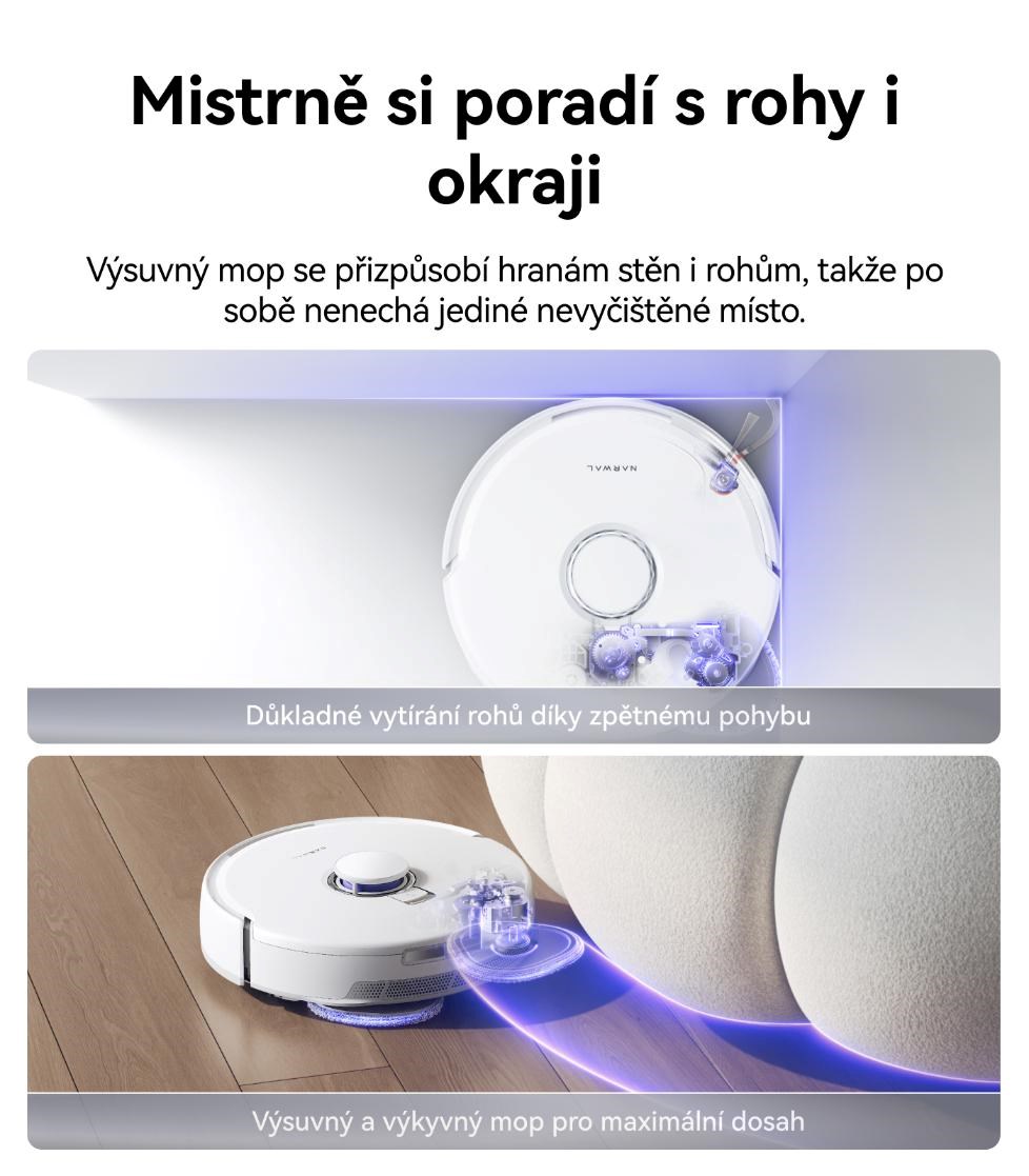 Narwal Freo Z10 Pro white - AI robotický vysavač s rotačním mopem a samočistící stanicí1 