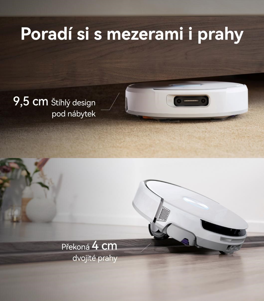 Narwal Flow compact station - AI robotický vysavač s pásovým mopem a samočistící stanicí s napojením na odpad6 