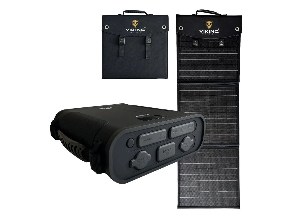Set powerbanka Viking VIDAR IV a solární panel Viking L60 PD0 