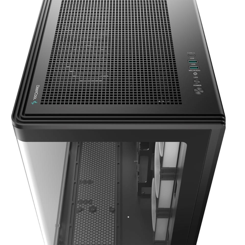 DEEPCOOL Case CG590U 5F,  ATX,  Průhledná bočnice,  5x120mm ARGB Fan,  černá4 