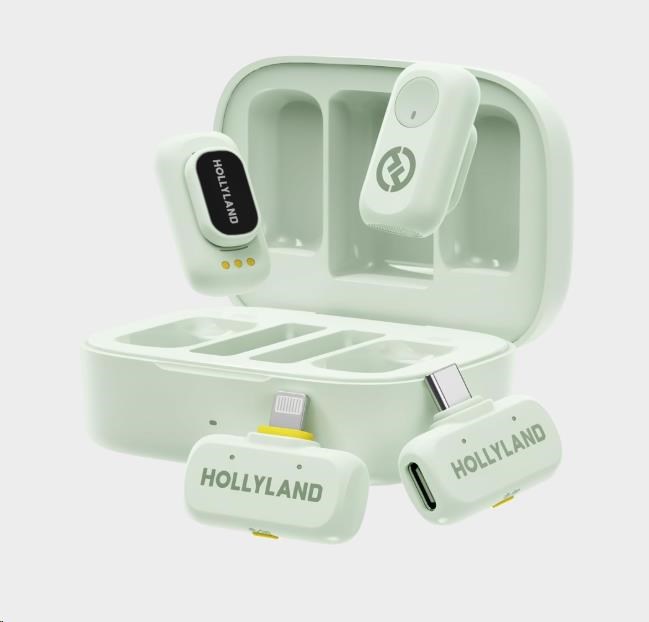 Hollyland LARK A1 Combo Mint Green,  with USB-C+ Lightning0 