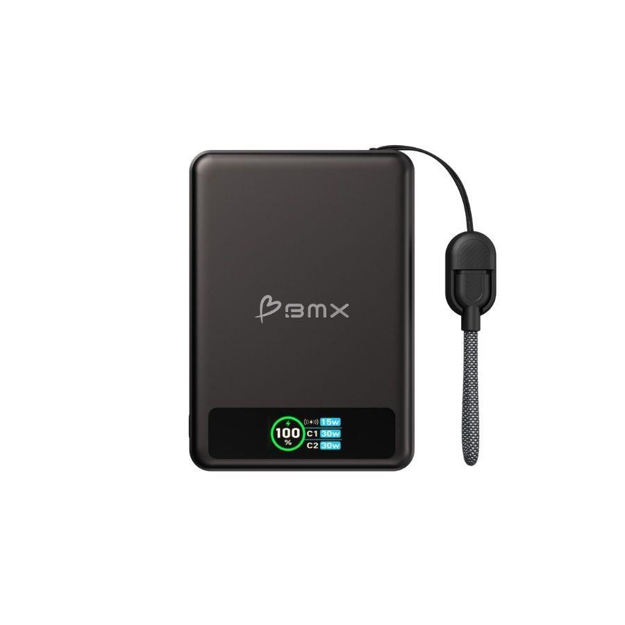 BMX SolidSafe™ 10K Solid-State Magnetic Power Bank,  Black0 