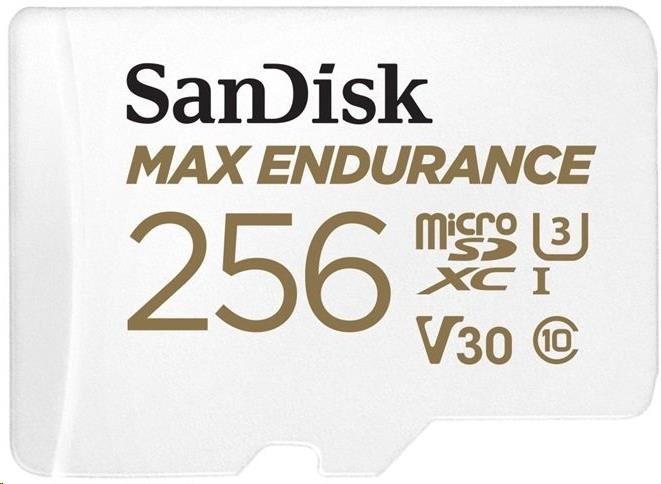 SanDisk MicroSDHC karta 256GB MAX Endurance + adaptér,  120, 000 hodin0 