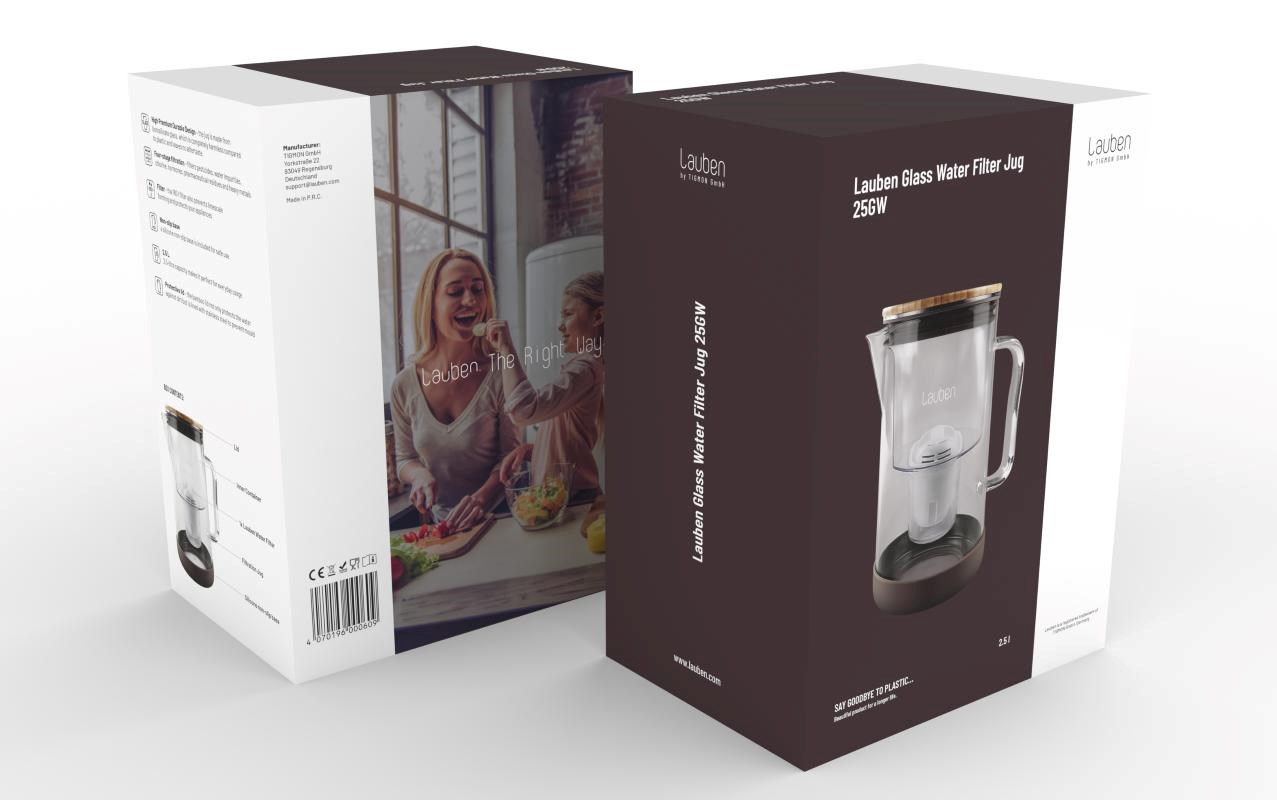 Lauben Glass Water Filter Jug 25GW - filtrační konvice16 