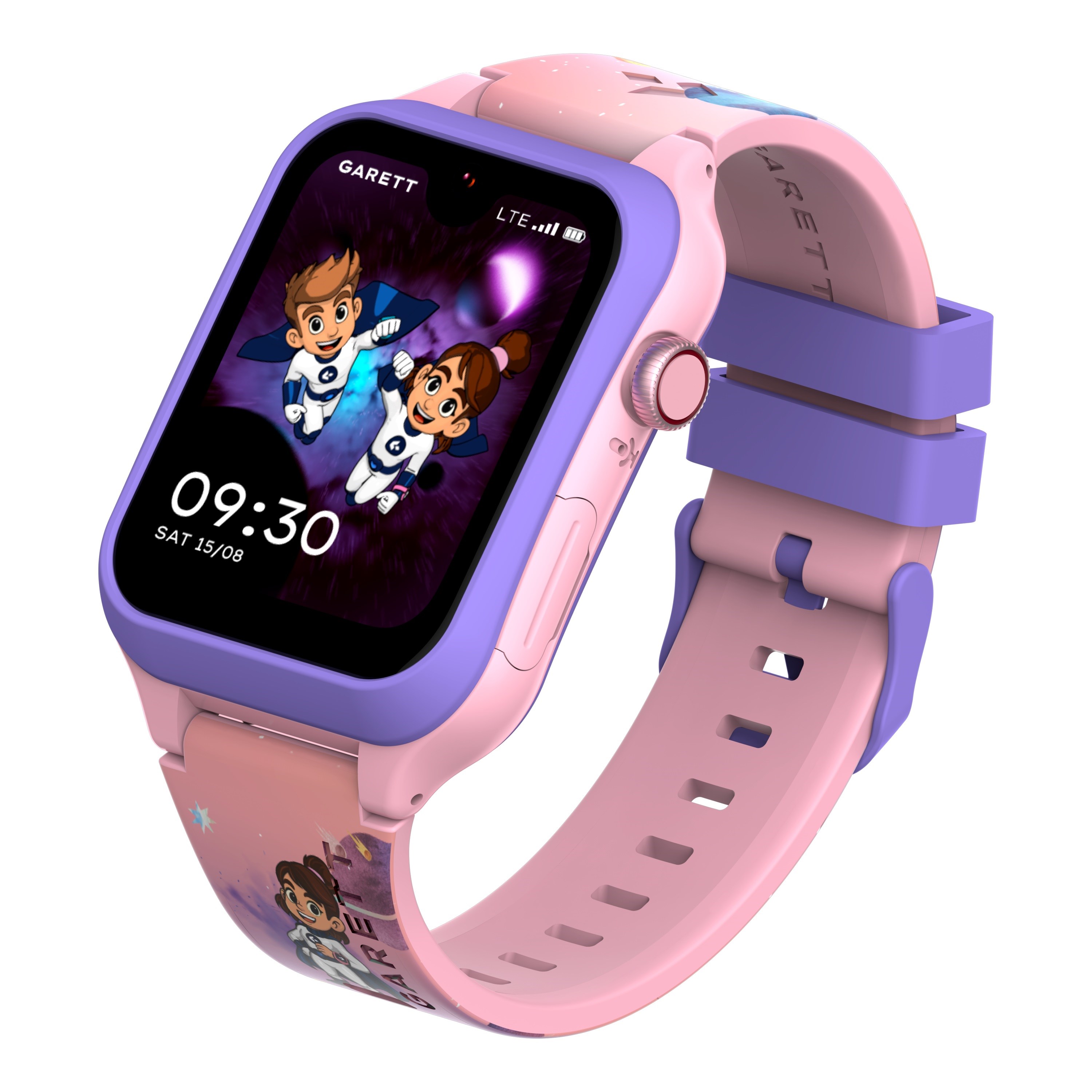 BAZAR - Garett Smartwatch Kids ESSA 2 AI 4G Pink - Poškozený obal (Komplet)2 