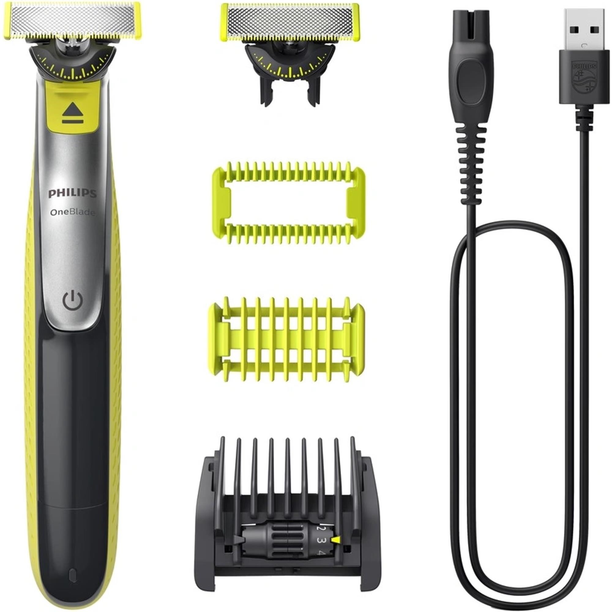 Philips OneBlade 360 QP2834/ 23 zastřihovač na tvář a tělo,  voděodolný,  2 nástavce,  akumulátorový provoz0 