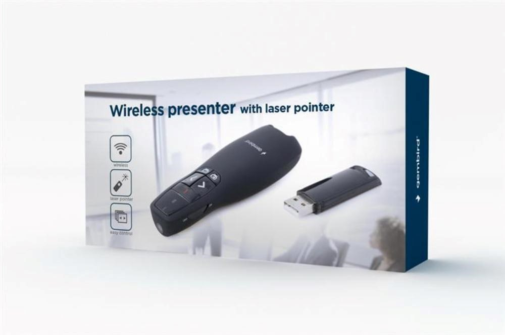GEMBIRD Bezdrátový presenter WP-L-12,  s laserovým ukazovátkem4 