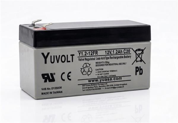 Baterie - YUVOLT Y1.2-12FR (12V; 1, 2Ah; faston F1-4, 7mm; životnost 3-5let)0 