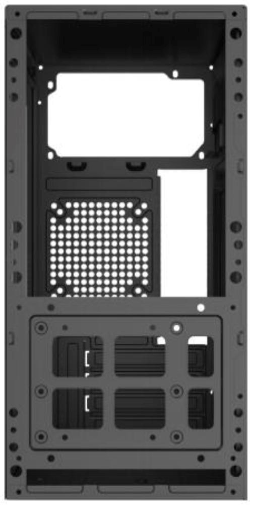EUROCASE skříň MC EC-805B,  mATX,  2x USB-A,  černá1 