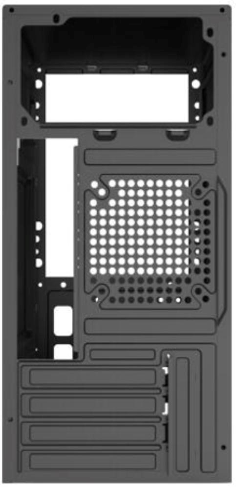 EUROCASE skříň MC EC-805B,  mATX,  2x USB-A,  černá2 