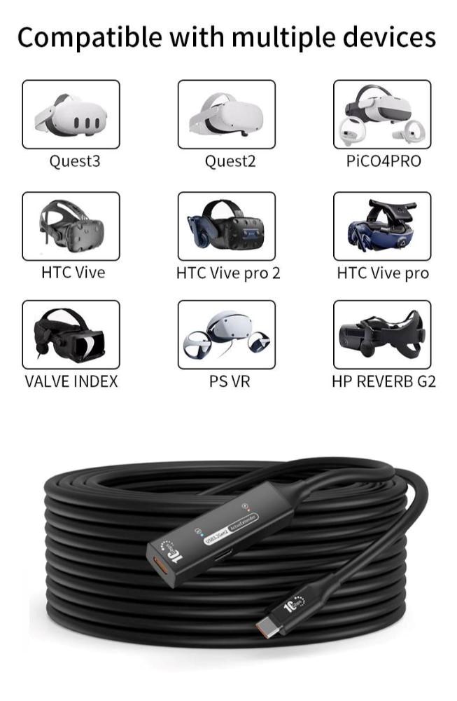 PremiumCord USB-C 3.2 Gen 2 repeater a prodlužovací kabel Male-Female,  10Gbps Aluminium 10m14 