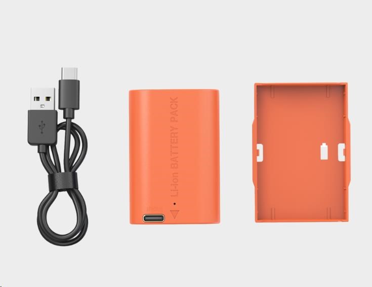SmallRig 5407 Camera Battery USB-C Rechargeable Canon LP-E6P Orange2 