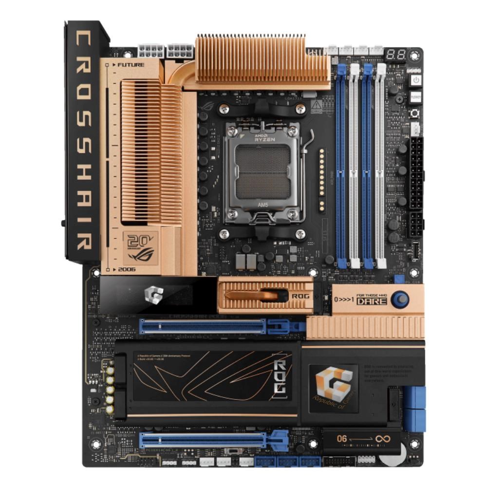 ASUS MB Sc AM5 ROG CROSSHAIR 2006,  AMD X870E,  4xDDR5,  WiFi,  1xHDMI,  2xUSB48 