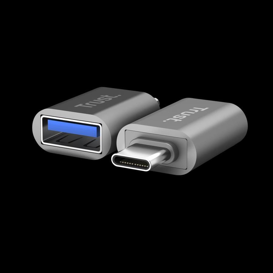 TRUST Adaptér Calyx USB-C na USB-A,  2ks0 