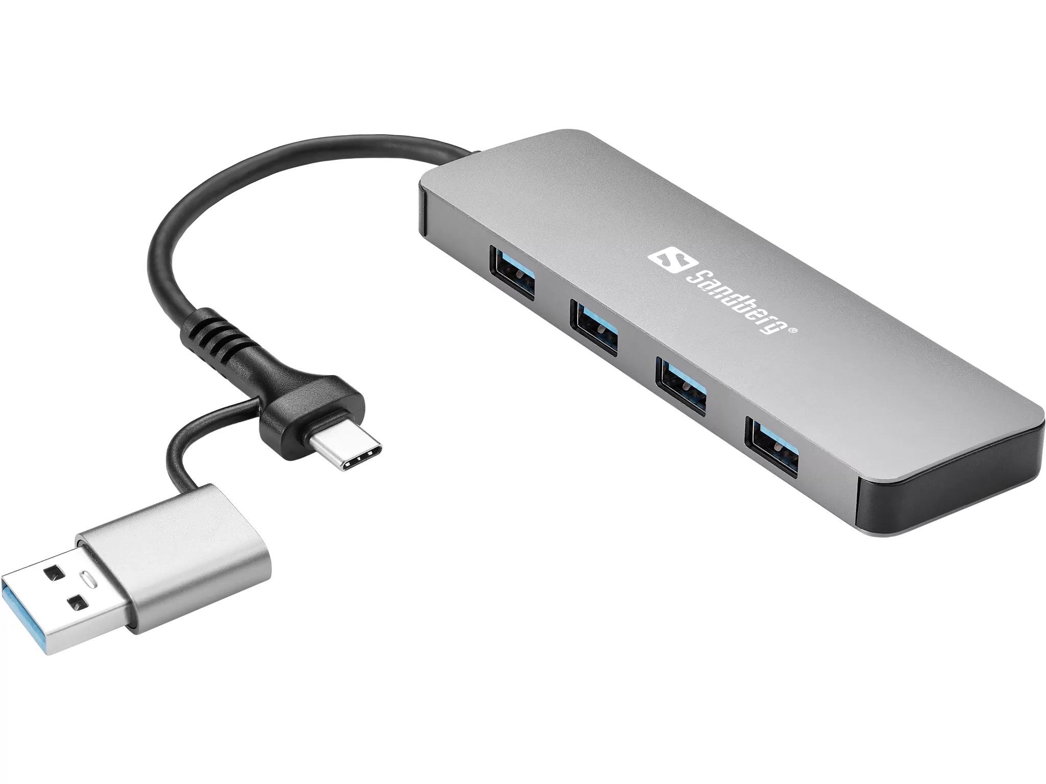 Sandberg USB-C/ A to 4xUSB 3.0 Hub0 