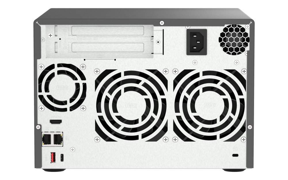 QNAP TVS-h474-i3-8G (4C/ i3-12100/ 4, 3GHz/ 8GBRAM/ 4xSATA/ 2x2, 5GbE/ 2xM.2/ 3xUSB3.2/ 1xHDMI/ 2xPCIe)3 