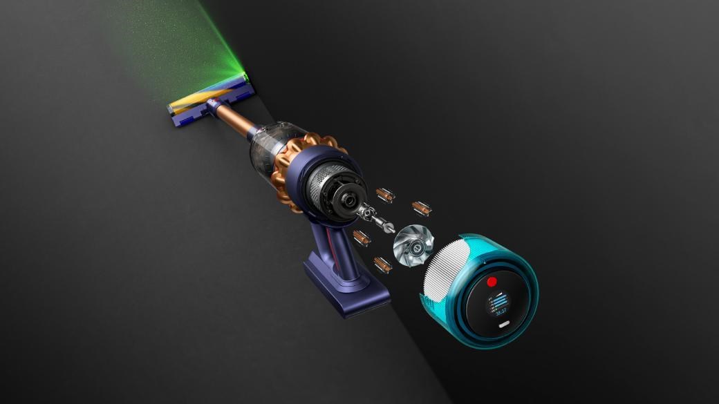 BAZAR - Dyson Gen5detect Absolute pruská modrá/ měděná,  tyčový vysavač,  opraveno,  použito2 
