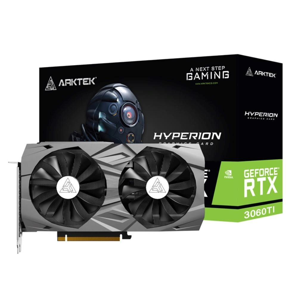 ARKTEK VGA NVIDIA GeForce RTX 3060 Ti Hyperion 8GB,  RTX 3060 Ti,  8GB GDDR6,  3xDP,  1xHDMI0 