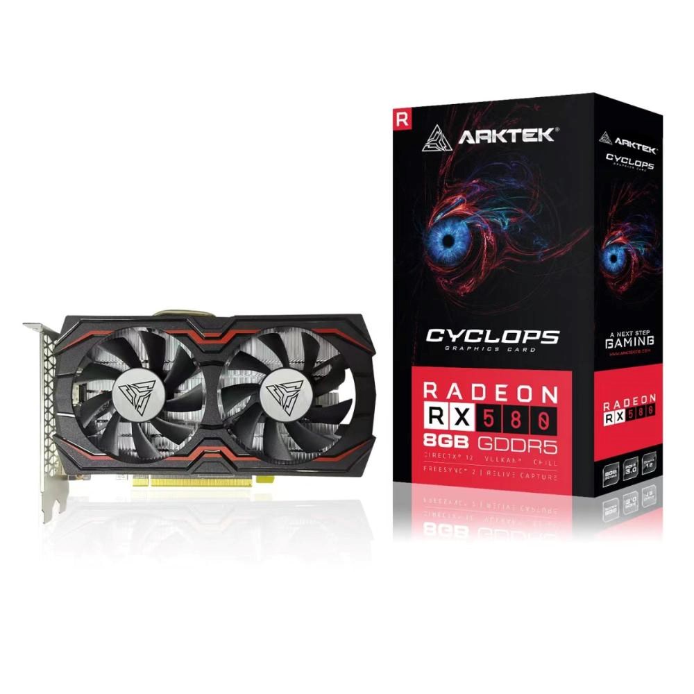 ARKTEK VGA  AMD Radeon RX 580 8GB V4,  RX 580,  8GB GDDR5,  1xDP,  1xHDMI,  1xDVI0 