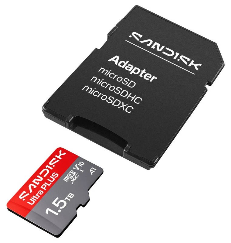 Sandisk Ultra PLUS micro SDXC karta 1, 5TB UHS-I,  V10,  U1,  C10,  (200MB/ s)3 