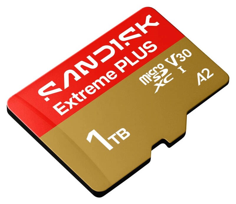 SanDisk MicroSDHC karta 1TB Extreme PLUS (R250/ W170MB/ s,  UHS-I V30,  Rescue Pro Deluxe) + adaptér2 