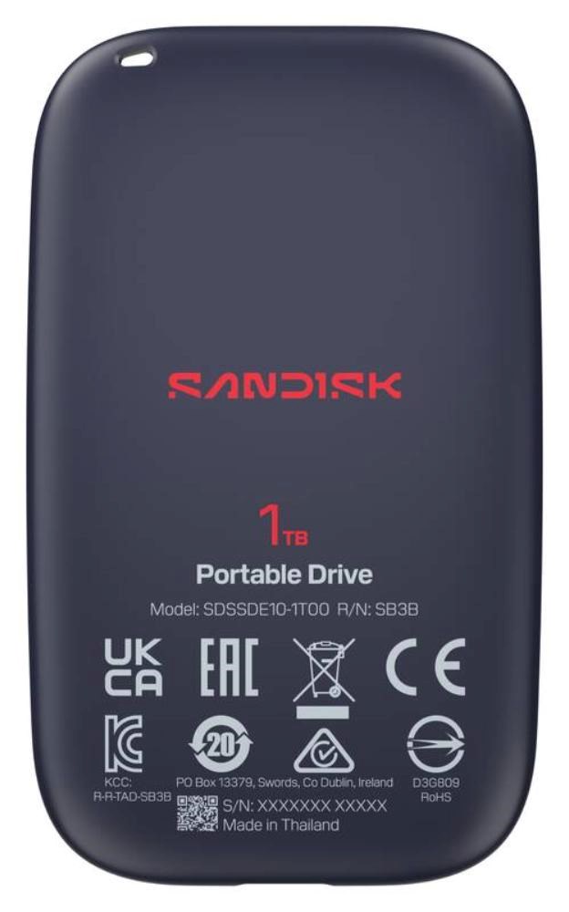 SanDisk externí SSD 1TB Extreme Portable,  USB-C 3.2,  (R: 600MB/ s)5 