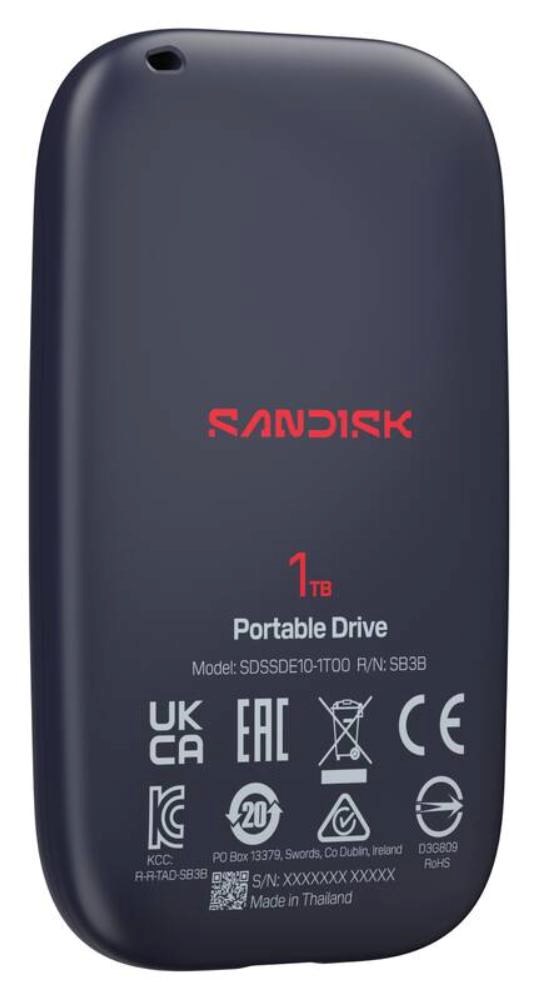 SanDisk externí SSD 1TB Extreme Portable,  USB-C 3.2,  (R: 600MB/ s)6 
