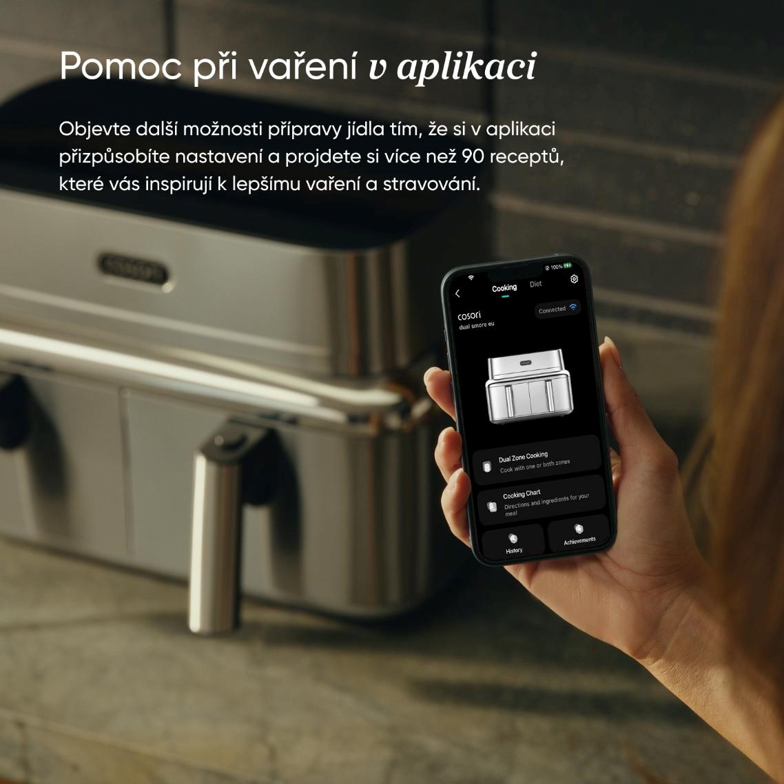 Cosori Iconic Dual 8, 6l nerez6 