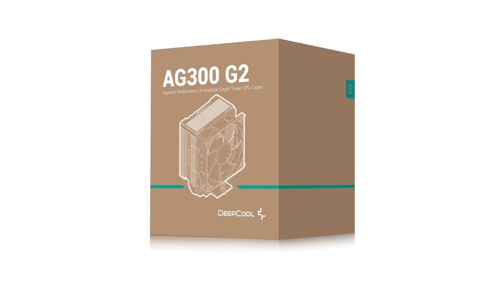 DEEPCOOL CPU Chladič AG300 G2,  1x92mm,  LGA1851,  AM5,  černá8 