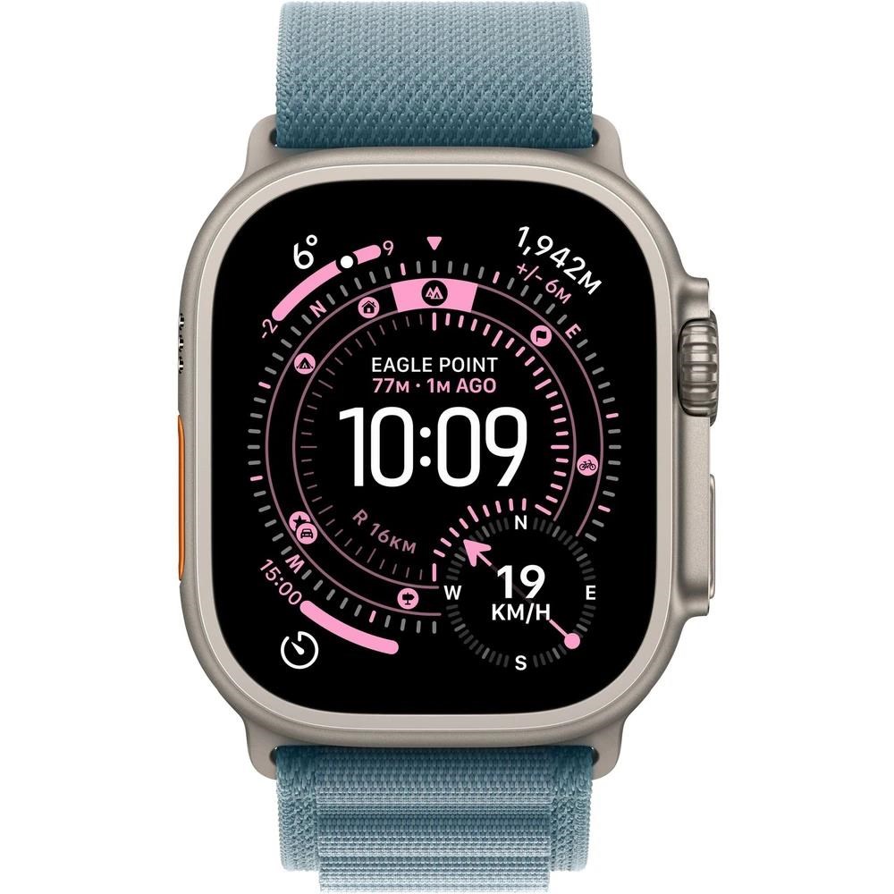 Apple Watch Ultra 3 GPS + Cellular 49mm Natural Titanium Case with Light Blue Alpine Loop - Large1 