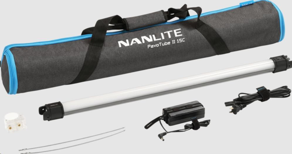 Nanlite Pavotube II 15C LED RGBWW Tube Light 1 Light Kit0 