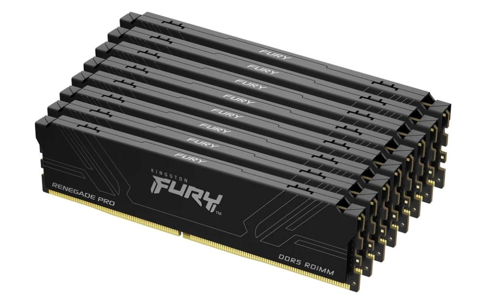 Kingston FURY Renegade Pro/ DDR5/ 128GB/ 7200MHz/ CL38/ 8x16GB/ Black