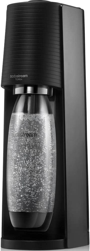 BAZAR - SodaStream Terra Black výrobník sody,  mechanický,  1l láhev SodaStream Fuse,  bombička s CO2 - Poškozený obal2 