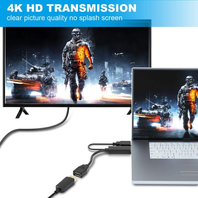 Adaptér PREMIUMCORD HDMI na DisplayPort s napájacím zdrojom1 