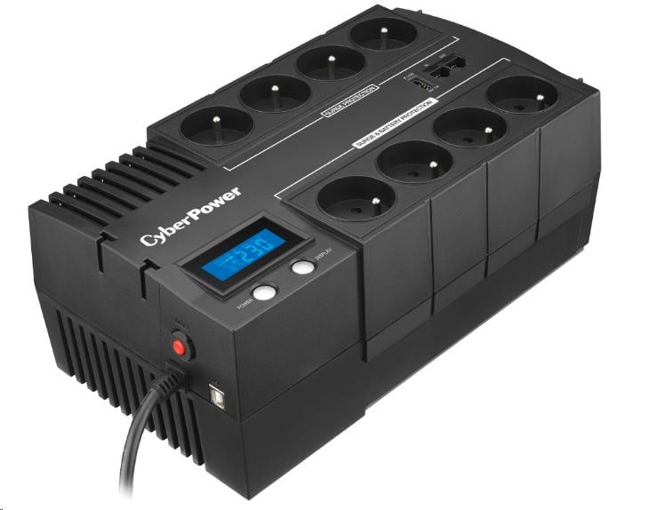 CyberPower BRICs Series II SOHO LCD UPS 1000VA/ 600W,  české zásuvky1 